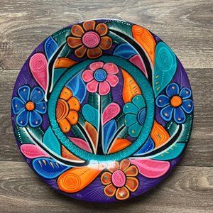 Hand Painted Decorative bright fun plate